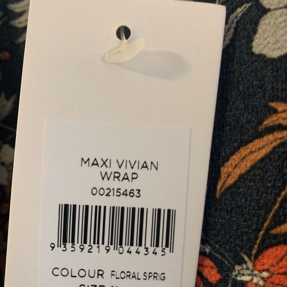 Evans Women's Plus Size Vivian Wrap Maxi Dress - Navy Sz18 - Picture 3 of 7